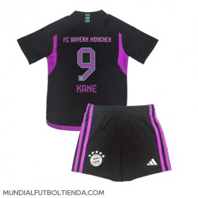 Camiseta Bayern Munich Harry Kane #9 Segunda Equipación Replica 2023-24 para niños mangas cortas (+ Pantalones cortos)